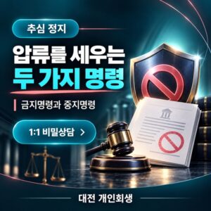 독촉·압류를 멈추는 법원 명령 | 금지명령과 중지명령의 차이