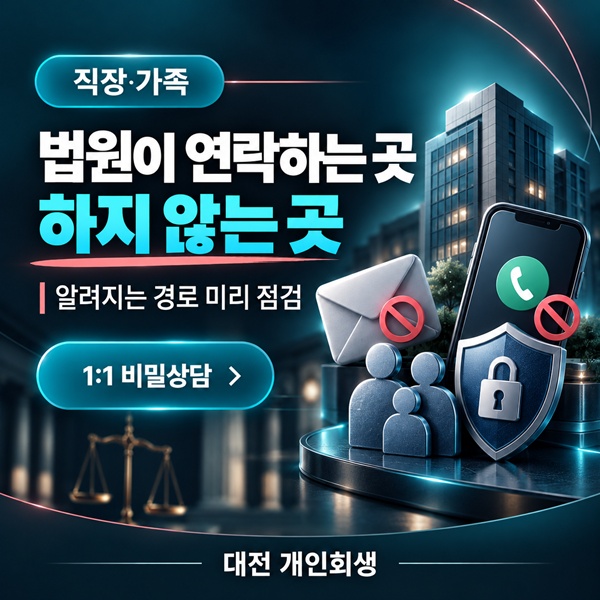 개인회생, 직장과 가족 모르게 할 수 있을까 | 통지 여부와 예외